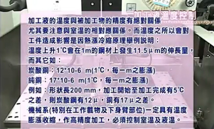 İşleme sıvısı sıcaklık kontrolü